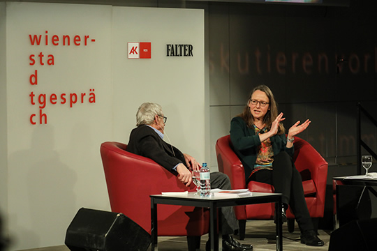 Kerstin Jürgens im Gespräch mit Peter Huemer