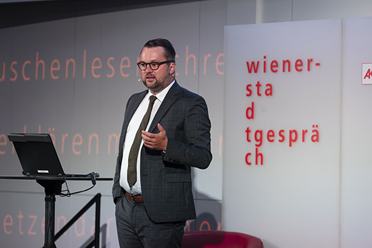 Oliver Nachtwey im Gespräch mit Barbara Tóth, Foto: Christian Fischer