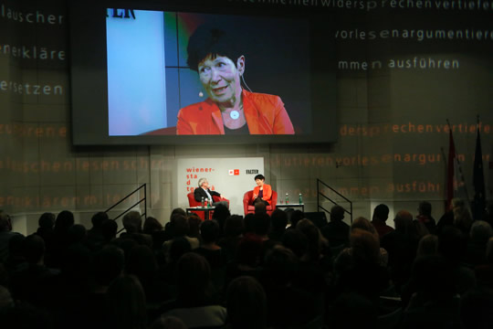Prof. Helga Nowotny im Gespräch mit Peter Huemer, Foto: Christian Fischer